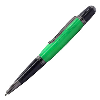 Regency Ballpoint Pen Kit. In Gun Metal and Black Chrome finish. Lifestyle side view