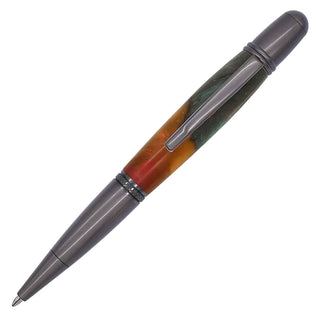 Regency Ballpoint Pen Kits. In Matt Gun Metal finish. Front view.