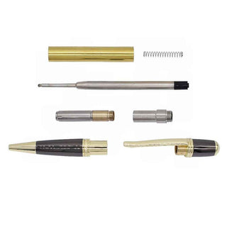 Regency Ballpoint Pen Kits. Parts. In Gold and Gun Metal finish