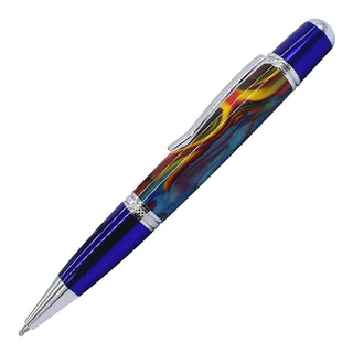 Regency XL Ballpoint Pen Kits Chrome & Blue