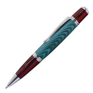 Regency XL Ballpoint Pen Kits. Red & Chrome