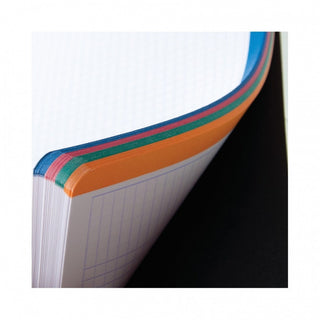 Rhodia 4 Colors Notebook - Side Wirebound 9 x 11.75 Lined Paper (Black)