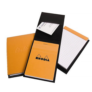 Rhodia Black Pad Holder with Rhodia Graph Pad - 5 3/4 x 5 3/4 Refillable