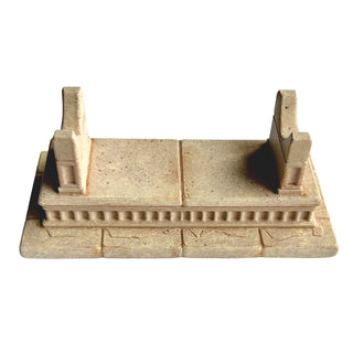 Roman Forum 3D printed pen stand hand-painted to resemble ancient Roman stone architecture.