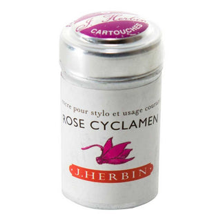 Rose Cyclamen J. Herbin Cartridges - Tin of 6