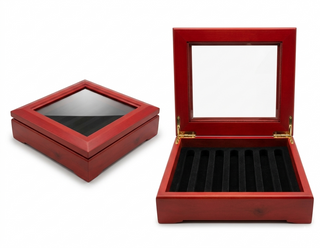 Rosewood Finish 7-Pen Display