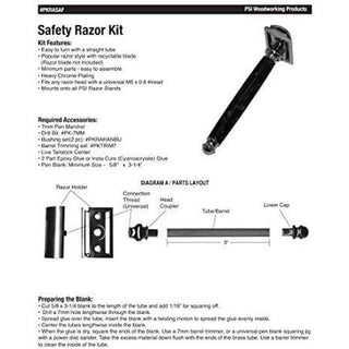 Safety Razor Handle Kit (PSI)