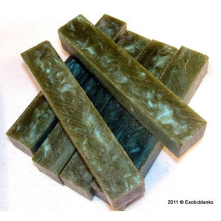 Sage Blue Swirl RhinoPlastic Pen Blanks