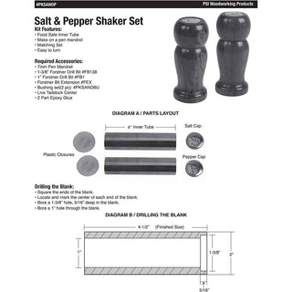Salt and Pepper Shaker Kit Set
