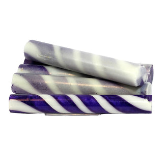 Sassy Stripes Pen Blanks - Purple & White