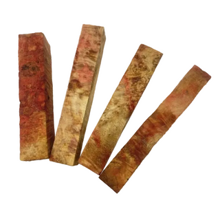Stabilized Flame Box Elder Burl Pen Blanks