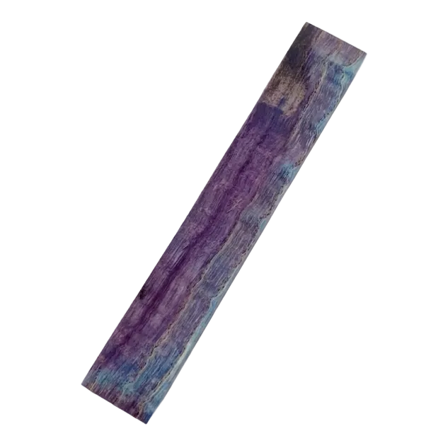Purple and Blue Double Dyed Stabilized Mystery Wood Pen Blanks
