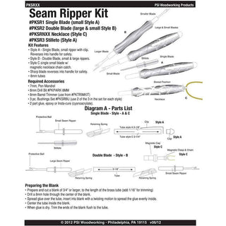 Seam Ripper Kits With Large & Small Blade