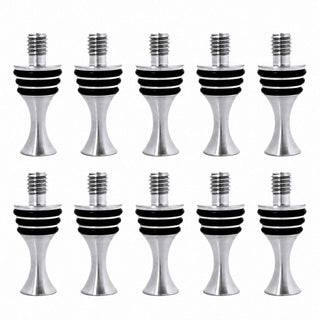 Self-Standing Stainless Steel Bottle Stopper Kit #501 Hourglass made from FDA-compliant 304 stainless steel. 10 Pack