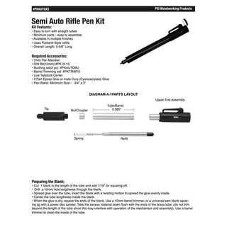 Semi Automatic Rifle Side Action Pen Kits