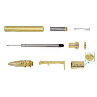 Sewing Ballpoint Pen Kits. Parts in Gold