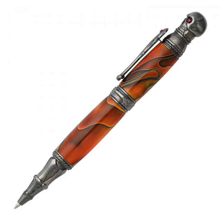 Skull Ballpoint Twist Pen Kits. Gun Metal Alt.