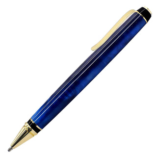 Sleek Cigar Ballpoint Pen Kits. In Chrome. Side view.