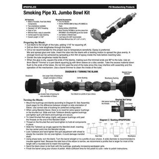 Smoking Pipe XL Kits - Jumbo Bowl