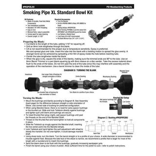 Smoking Pipe XL Starter Set (Standard Bowl) - 3 Kit Starter