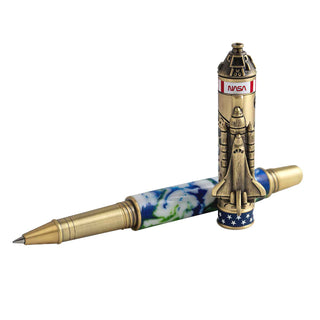 Shuttle Rollerball Pen Kit in antique brass