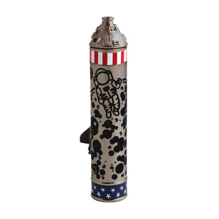Shuttle Rollerball Pen Kit Cap detail back. Gun Metal