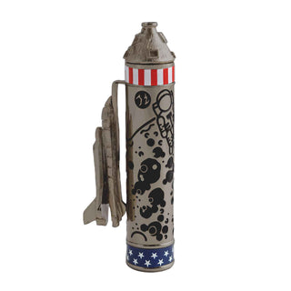 Shuttle Rollerball Pen Kit Cap detail side. Gun Metal