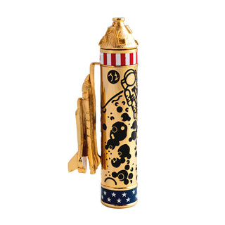 Shuttle Rollerball Pen Kit Cap detail side. Gold