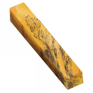 Spalted Tamarind Pen Blank - Stabilized Yellow