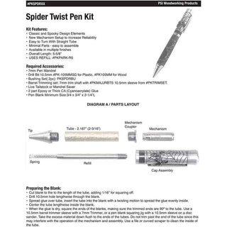 Spider Ballpoint Pen Kits