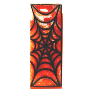 Spider Web 3D Printed Pen Blank - Orange & White