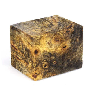 Stabilized Bottle Stopper Blank - Buckeye Burl