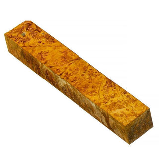 Stabilized Box Elder Burl Pen Blanks - Yellow