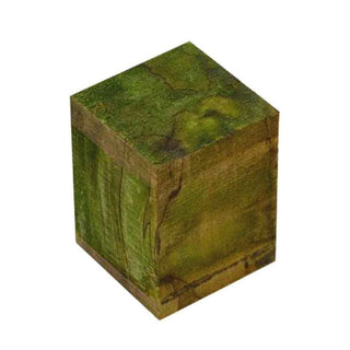 Stabilized Spalted Maple Bottle Stopper Blank - Green