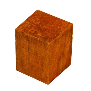 Stabilized Spalted Maple Bottle Stopper Blank - Orange