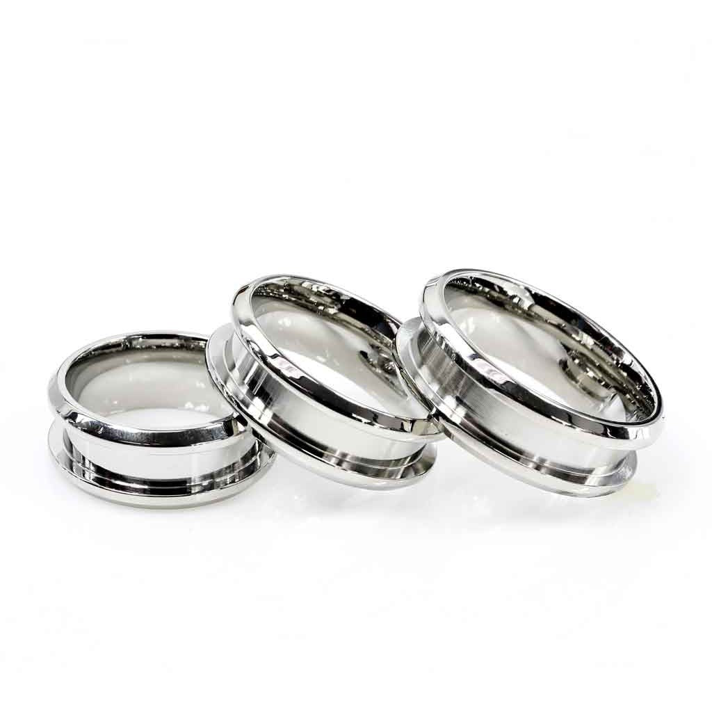 Inlay Comfort Ring Core - Stainless Steel - 4mm | ExoticBlanks