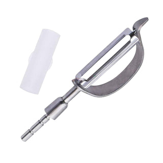 D-Shaped Straight Blade Vegetable Peeler Kit in 304 stainless steel with protective blade cover