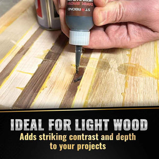 Starbond Brown Medium CA Glue. Filling holes in wood.