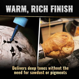 Starbond Dark Brown Medium-Thick CA Glue. Filling wood cracks