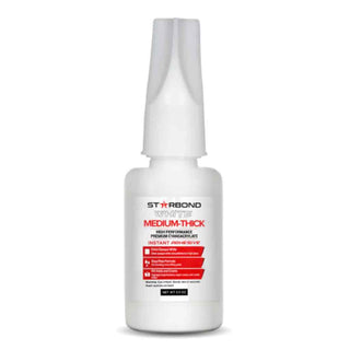 Starbond White Medium-Thick CA Glue. 1/2 oz