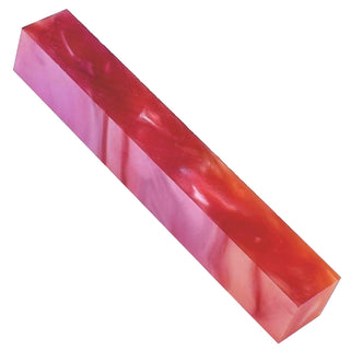Summer Sunset Acrylic Pen Blanks. Side view.
