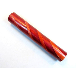 Super Spiral Pen Blank - 3 Flared Spiral Burgundy & White