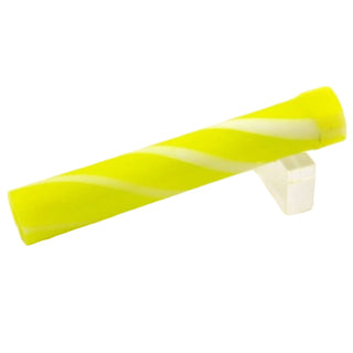 Super Spiral Pen Blank - 3 Flared Spiral Neon Yellow & White