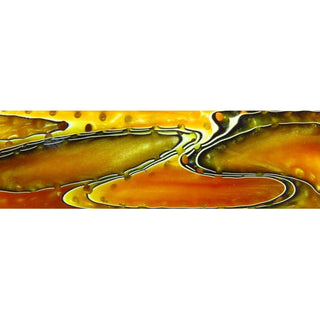 Tangerine Mesh Acrylic Pen Blank AA-57