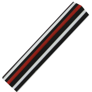 Thin Red Line Pen Blank - Straight with White & Black Stripes