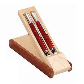 Two-Tone Maple Pen Box - Two Pens