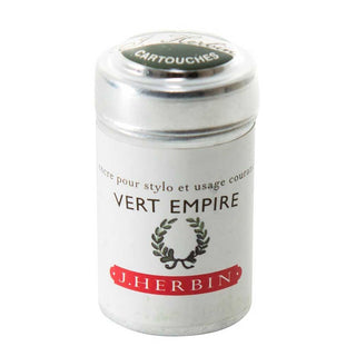 Vert Empire J. Herbin Cartridges - Tin of 6