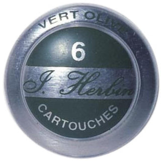 Vert Olive J. Herbin Cartridges -Tin of 6