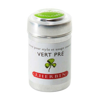 Vert Pre J. Herbin Cartridges - Tin of 6