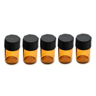 Vials for Aromatherapy Necklace Kits - (5 Pack)